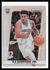 2024-25 Panini Prizm Deca Silver #139 KJ Simpson Jr. Charlotte Hornets RC QW