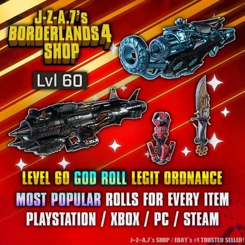Borderlands 4✨LEGENDARY ORDNANCE BL4 LVL 60 ITEMS, WEAPONS, GEAR ✅PC-PS-XBOX✨