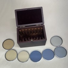 KODAK Series VII Color Compensating Filters, Set of 7, W/Case, Vintage, Chrome