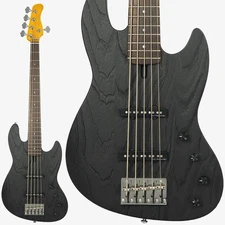 Sire V6-5 Bass Guitar Black Lightweight Natural Finish Used