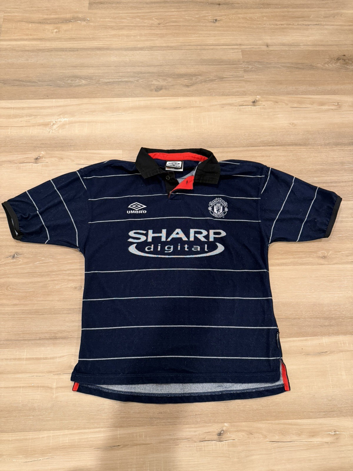 Vintage Umbro Manchester United 1999 2000 Away Football Shirt Soccer Jersey  XS