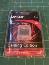 Lexar 1 GB Memory Stick Pro Duo Gaming Edition Sony PSP PS3 Brand New