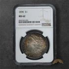 1898 Morgan Silver Dollar $1 - MS62 NGC - Philadelphia