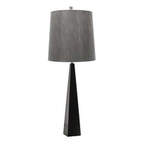 Schwarz Moderne Tischlampe Nachtlampe 1X60W/E27 30X75 [Cm]
