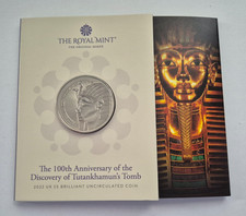 2022 Tutankhamun £5 Coin BU Royal Mint Pack 100th Anniversary Uncirculated