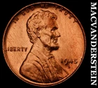 1945-S Lincoln Wheat Cent- Choice Gem Brilliant Uncirculated Luster #i5530