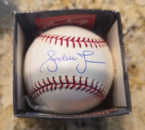 Andruw Jones Autographed Official MLB Baseball Signed Braves