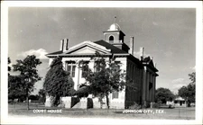 Blanco County Court House ~ Johnson City Texas TX ~ RPPC real photo