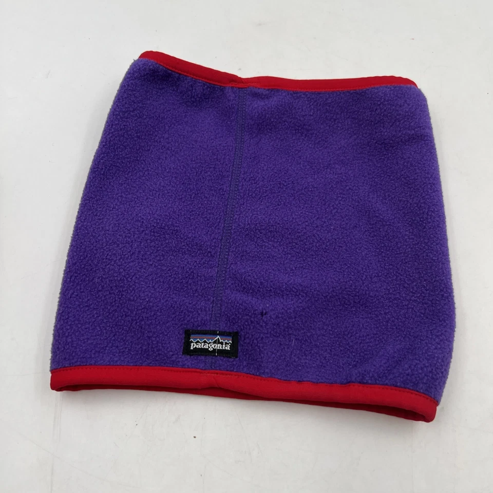 Vintage PATAGONIA Unisex Purple Red Fleece Neck Warmer Gaiter Mask One Size - Image 4 of 4