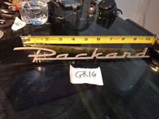 Vintage 9 12 Packard Gold Emblem Script Oem