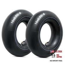 Heavy Duty 16x6.50-8 Inner Tubes with TR-87 Bent Valve Stem, Premium