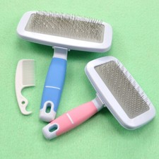 Handle Shedding Pet Dogs Cat Hair Brush Pin Fur Grooming Trimmer Comb Tool Rakes