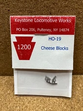 Keystone Locomotive Works HO-19  CHEESE BLOCKS - 4 per package Model Railroad HO