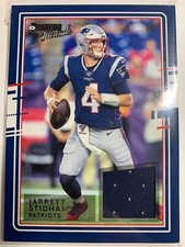 Jarrett Stidham New England Patriots 2020 Donruss NFL Threads #3 Jersey Relic ^