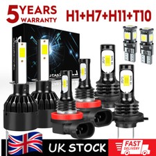 For Renault Clio MK3 100W Headlight 2005-12 Xenon White COB Led Side Light Bulbs