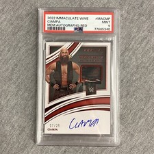 2022 Panini Immaculate Collection WWE Memorabilia Autographs Ciampa Red	/25 PSA