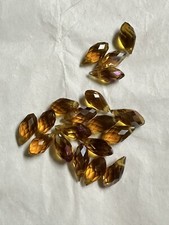 18 pcs 11x5mm Teardrop Faceted Acrylic Beads for Jewelry Making
