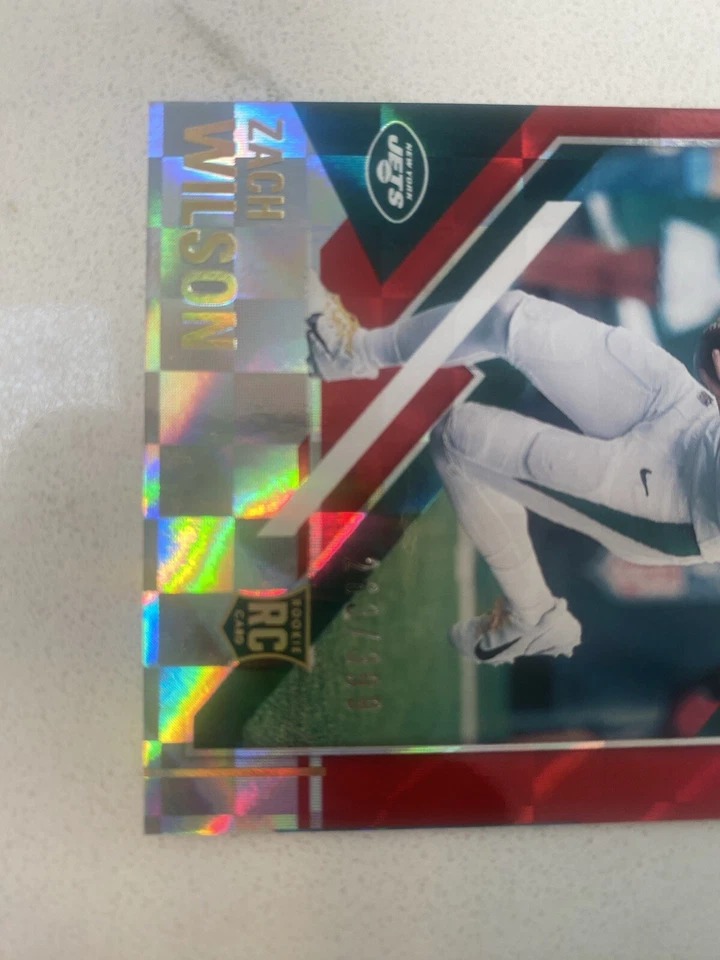 2021 Panini Chronicles Zach Wilson #177 Elite Update Red  /399 (RC) - Image 4 of 4