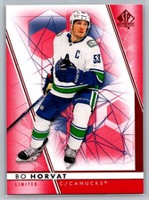 2022-23 SP Authentic #55 Bo Horvat Red Parallel Vancouver Canucks
