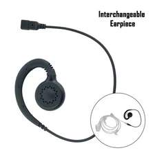 Swivel Rotating Earpiece Quick Release Male Adapter for Two Way Radio Headsets