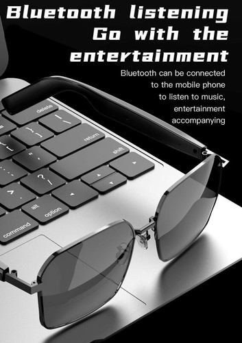 Smart Glasses RC Photography Bluetooth Call & Music Sunglasses Headset Headphone - Picture 13 of 22