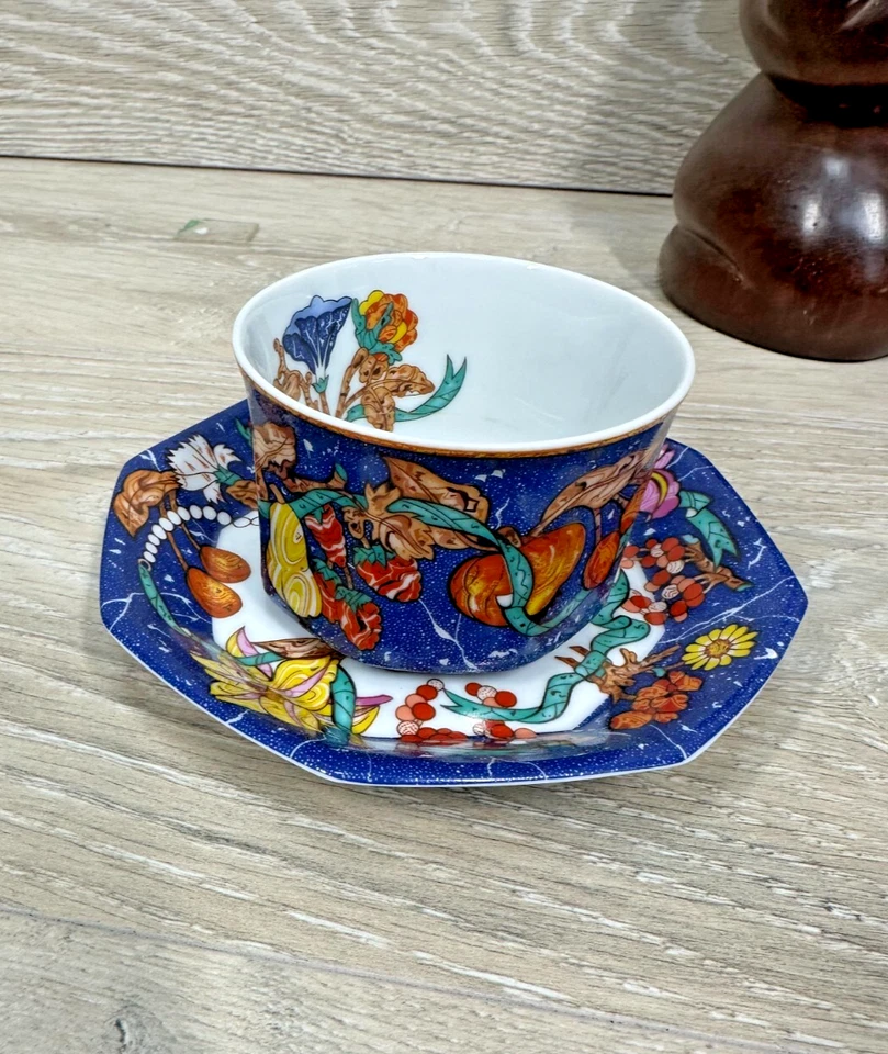 Hermes "Marqueterie" Pierres Dures d'Orient Et d'Occident чайная чашка и блюдце новый без коробки - Изображение 3 из 4