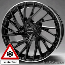 18 Zoll GT3 Felgen 8x18 5x120 ET30 schwarz mit poliertem Rand für BMW