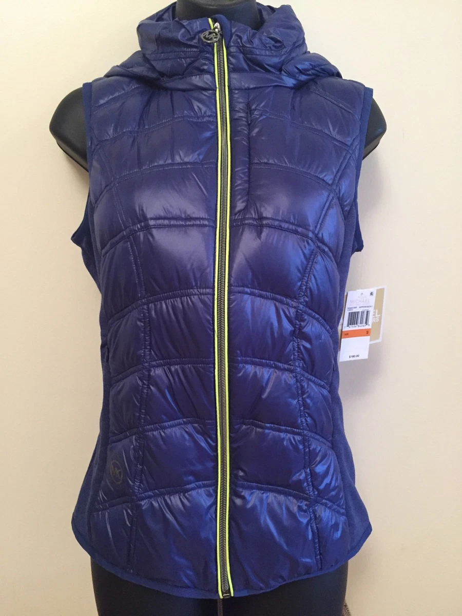 Michael kors hooded puffer best sale vest