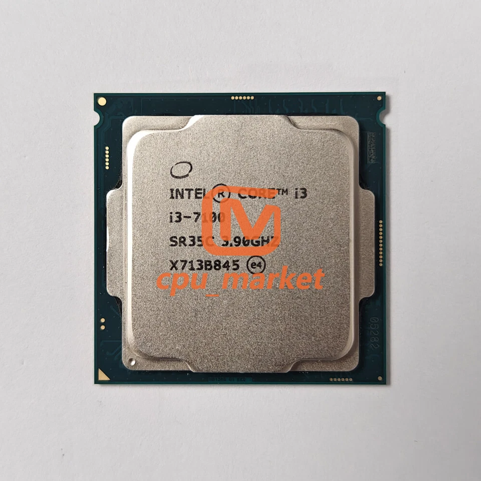 Intel Core i3-7100 SR35C 3.9GHz 2 Cores 4 Threads 3MB 51W LGA1151 CPU Processor - Image 2 of 3