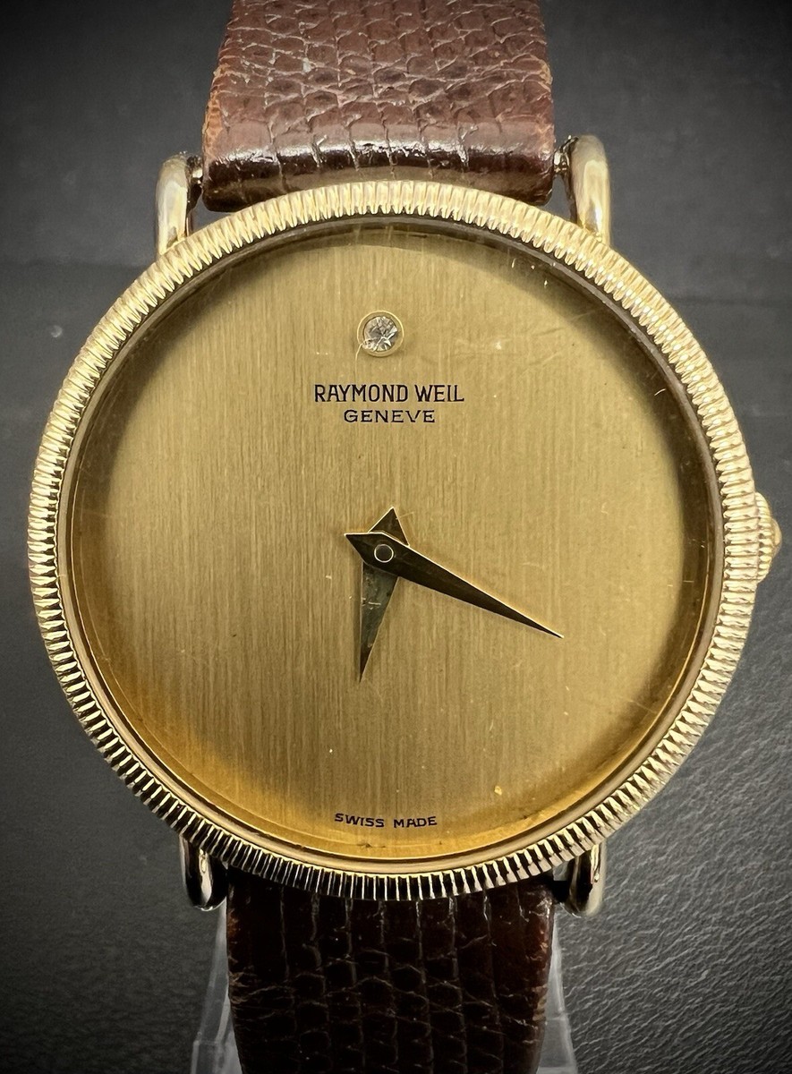 極上品RAYMOND WEIL スモセコ ゴールド アナログ腕時計 稼働品