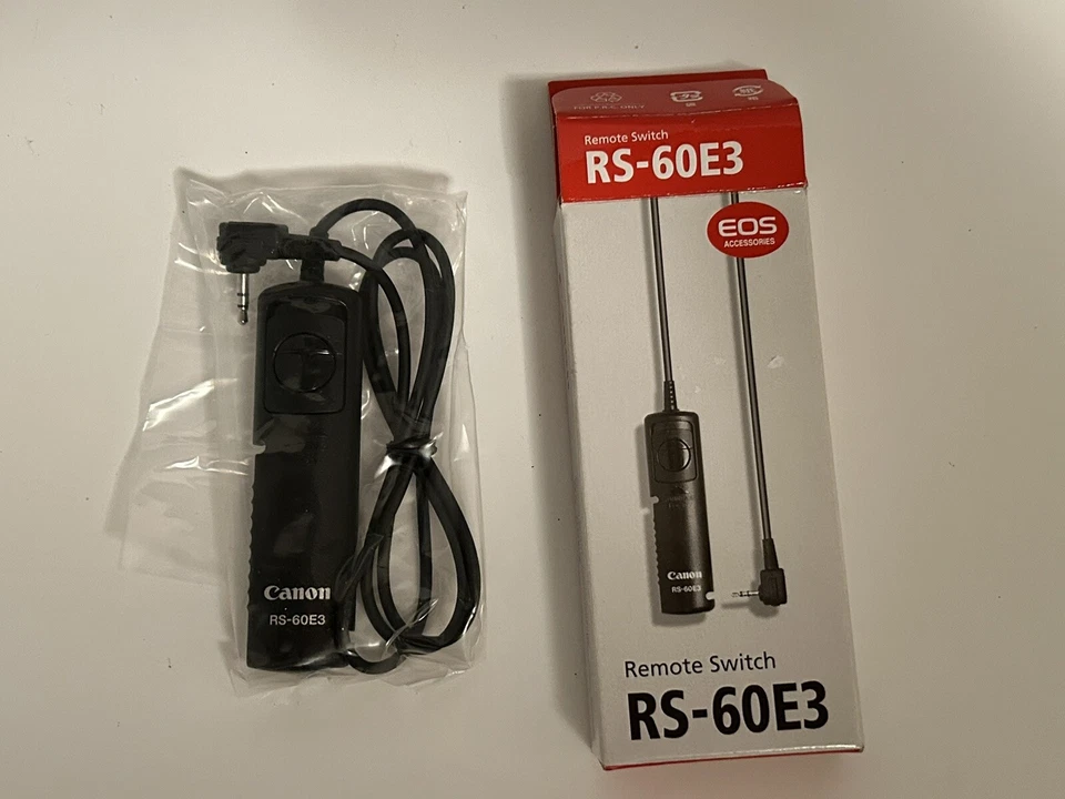 Interruptor remoto Canon RS-60E3 para EOS 100D, EOS 300D, EOS 350D, EOS 400D, EOS 500D Foto 3 de 3