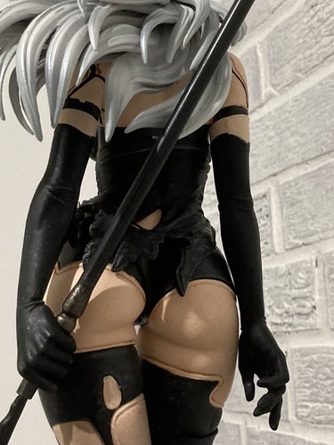NieR Automata YoRHa Type 18 Inches Figure 2B 2 Head Hair Statue Game Figure Z X - Picture 9 of 12