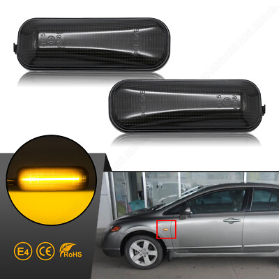 Led Seitenblinker Blinker für Honda Civic 6 VI EJ EK CRV Accord Prelude Schwarz