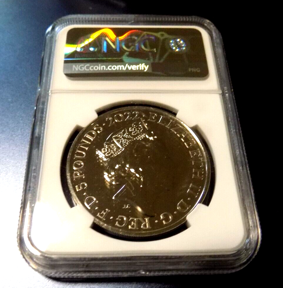 NGC MS69DPL 2022 イギリス £5 Commonwealth NGC 2022 GREAT BRITAIN 5PD QUEEN'S REIGN THE COMMONWEALTH