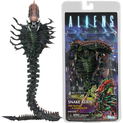NECA Snake Alien 7'' Action Figure Aliens Movie Collection w Attack Jaw Official