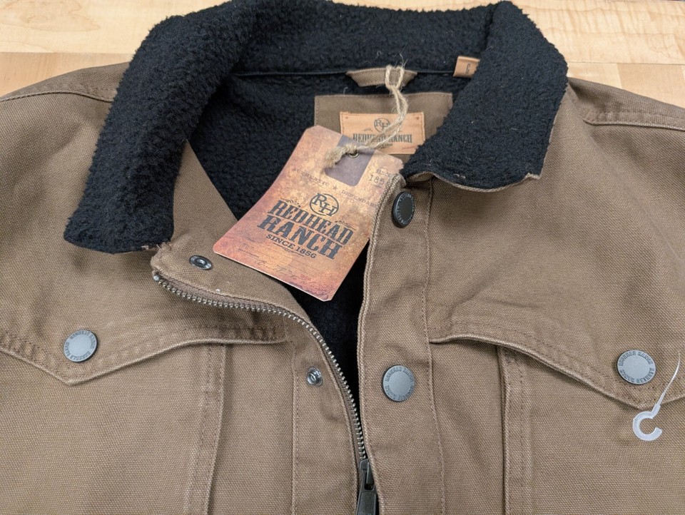 RedHead Ranch Prairie View Ranch Coat Men's Large Brown Cabela's Berber ...