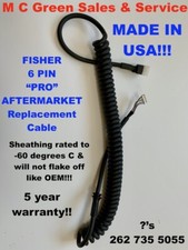 Us Made Fisher Fish Stik Snow Plow 6 Pin Straight Blade Handheld Controller Cord