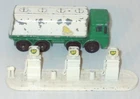 VINTAGE LESNEY MOKO MATCHBOX BP 3 GAS PUMP ISLAND W/ATTENDENT BASE & TANK TRUCK
