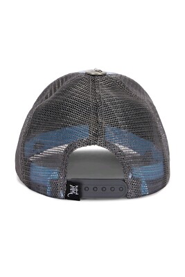 Ed Hardy Gray Mesh Trucker Hat with Multicolor Embroidered Eagle Ed Hardy Eagle Snake Trucker Hat – DTLR main image 3