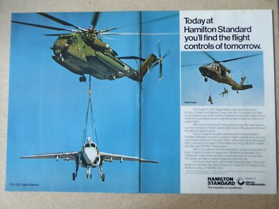 10/1979 PUB HAMILTON STANDARD CH-53E SUPER STALLION BLACK HAWK PROWLER AD