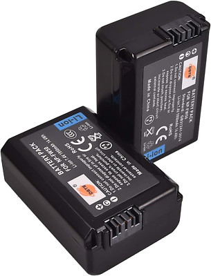 DSTE 2-Pack Ersatz Batterie Akku Kompatibel Für NP-FW50 Und Sony ZV-E10 RX10 IV