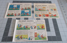 Lot of 3 The Small Society by Brickman Clipped Strips from Sunday comics 1981