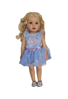 Anziehpuppe Babypuppe Reborn-Puppe Vinyl, Lebensecht, MäDchen 45 Cm, Blond