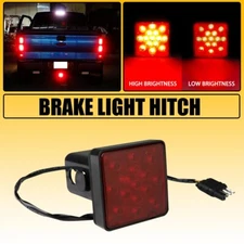 Red Lens 15-LED Tow Hitch Strobe Receiver Brake Light For Truck SUV 2-Inch Hole
