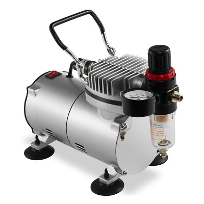 1/5 HP Airbrush Compressor Air Pump with Regulator, Gauge, Water Trap