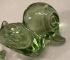Zwiesel Germany Green Glass Duck Family Figurines Cristallerie!!! — photo 4