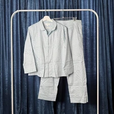 NEW Julia Berolzheimer JB x LAKE Pajamas Poplin Pants Set in Blue Garden Sz M