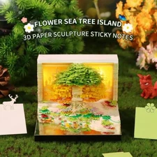 3D Calendar Paper Carving Art Memo Pad Notepad 2025 new