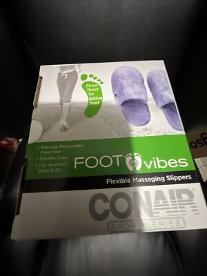 Conair Battery Operated Massaging Slippers