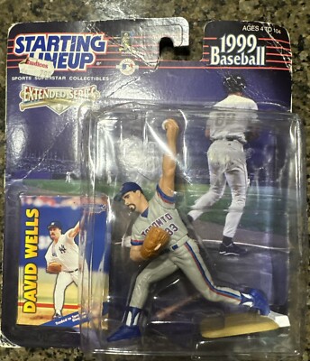 David Wells Starting Lineup Extended Series 1999 Figure & Collectors Card